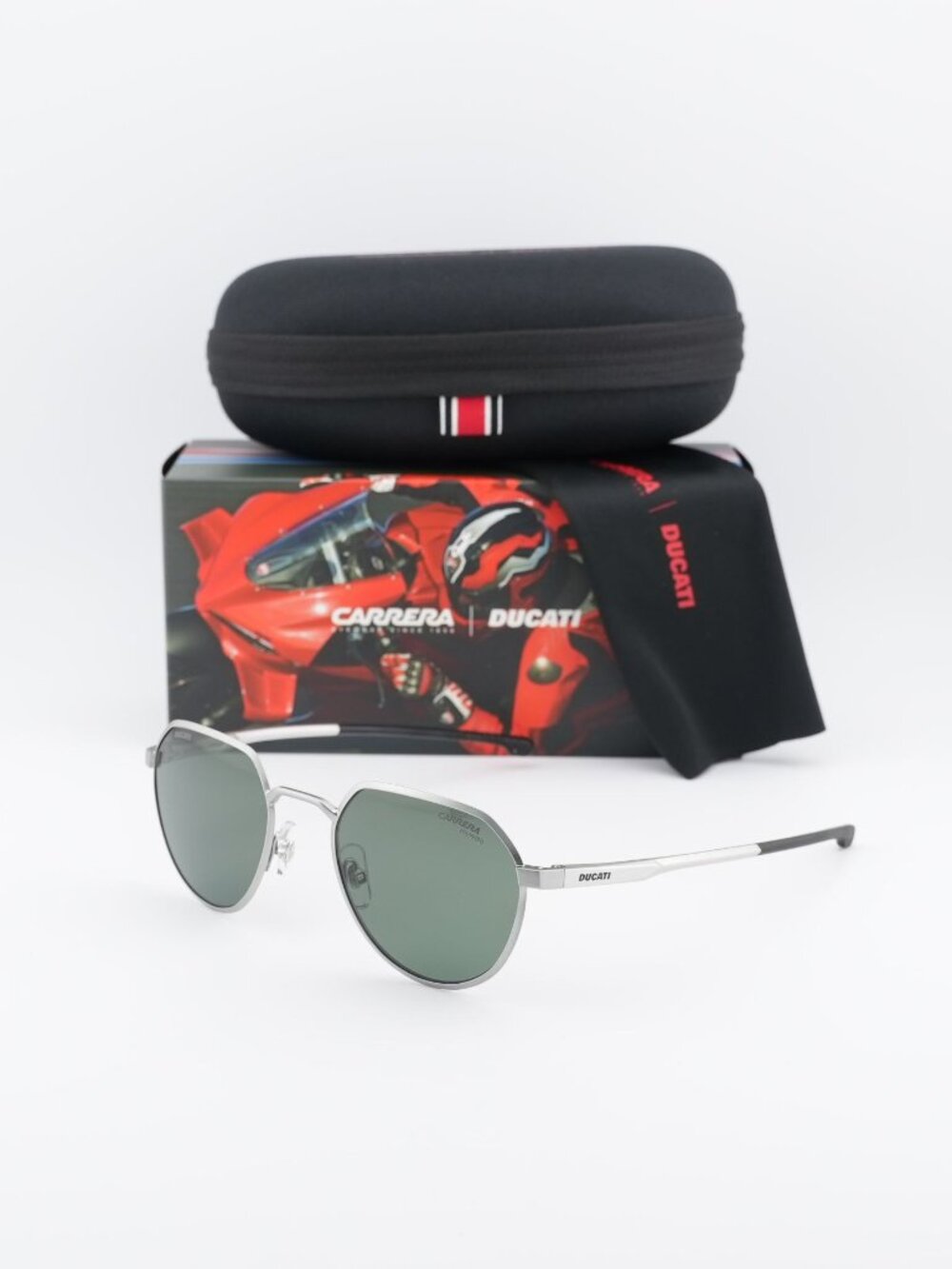 Carrera Ducati CARDUC 036/S 0CTL UC Geometric Sunglasses - Palladium / Grey